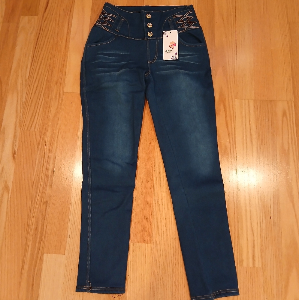 Lined Hi-Waisted Winter/Fall/Warm Fleece Lined Jegging JeansSize S/M for Women